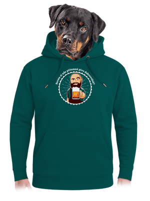 Pivo dobrovolně unisex mikina premium Emerald Green