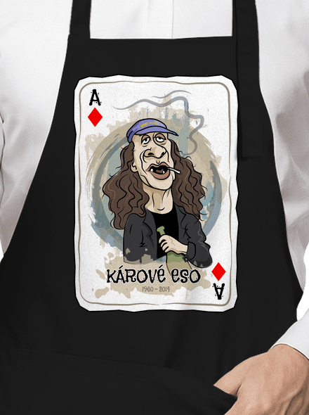 Kárové eso Jirky Káry zástěra Black