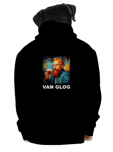 Van Glog pánská mikina na zip Black
