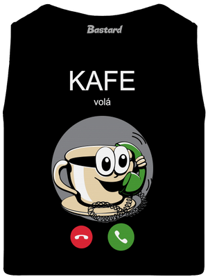Kafe volá pánské tílko Black