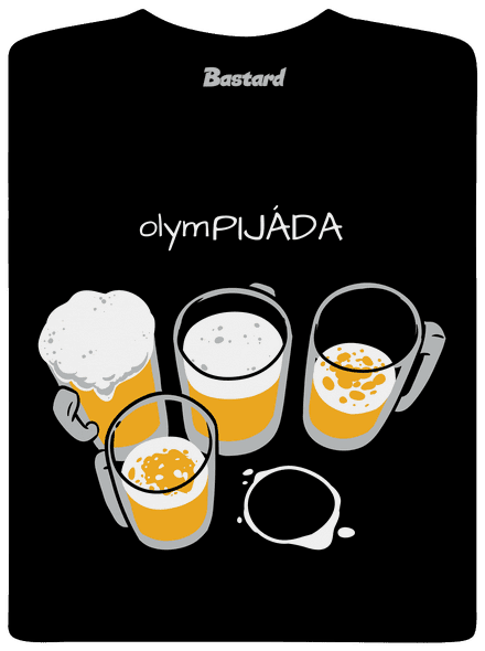 Pijáda pánské dlouhý rukáv Black