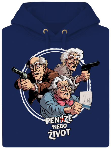 Penze nebo život unisex mikina premium Navy