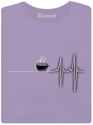 Coffee help dámské tričko s lemem Lavender