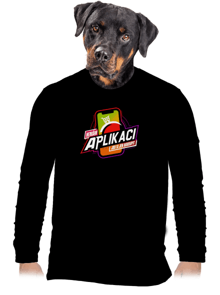 Nemám aplikaci pánské dlouhý rukáv Black