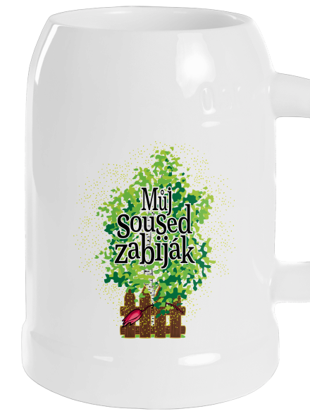 Můj soused zabiják půllitr White