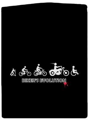 Bikers evolution pánská mikina na zip Black