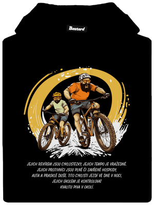 Cyklo 11 pánská mikina klokanka Black