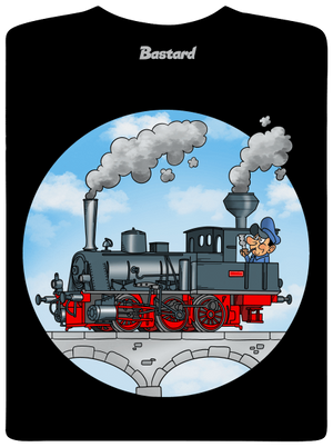 Kouř z komína pánské dlouhý rukáv Black