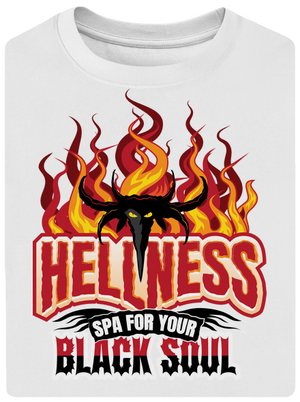 Hellness unisex tričko oversized White