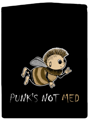 Punks Not Med pánská mikina na zip Black