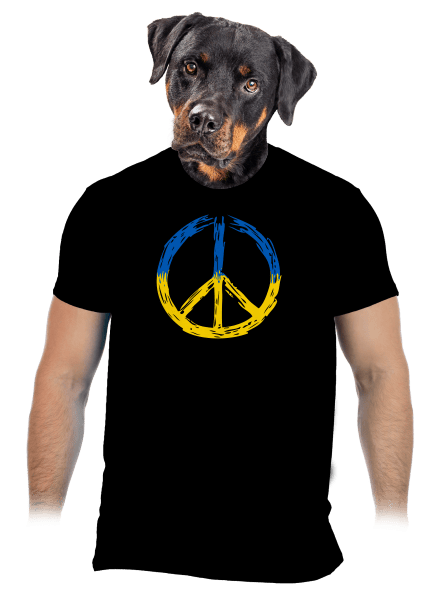 Ukrajina - Peace pánské tričko Black