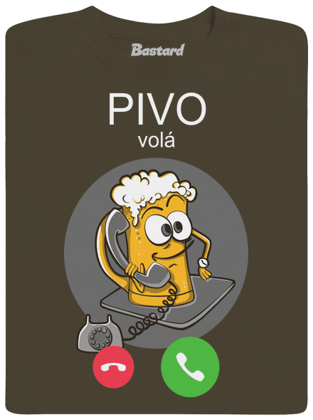 Pivo volá pánské dlouhý rukáv Urban Khaki