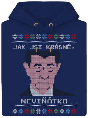 Neviňátko unisex mikina premium Navy