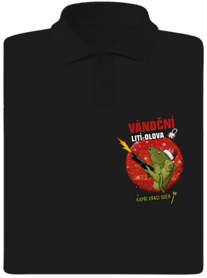 Vánoční lití olova pánská polokošile Black