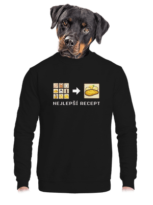 unisex mikina bez kapuce