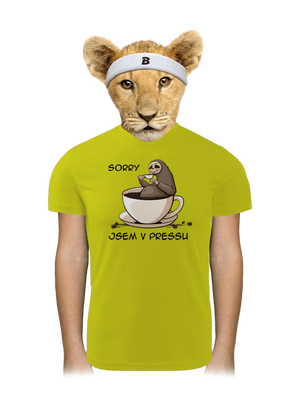 V pressu dětské sportovní tričko Neon Yellow