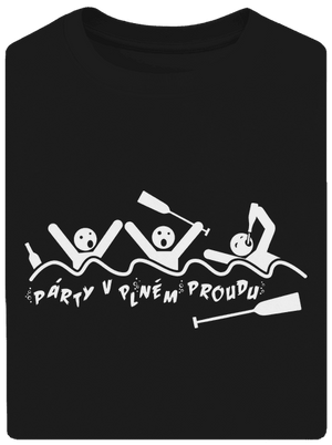 Party v plném proudu unisex tričko oversized Black
