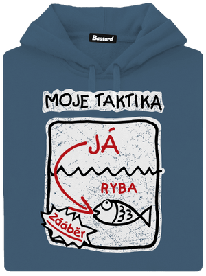 Rybářská taktika dámská mikina klokanka Denim