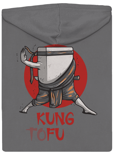Kung Tofu dámská mikina na zip Steel Gray