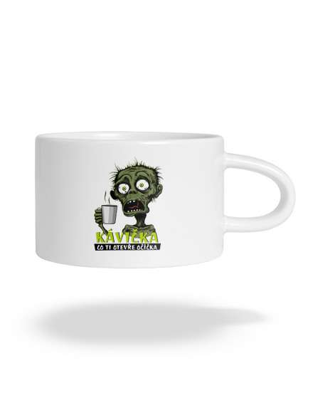 Zombie kávička hrnek makronka White