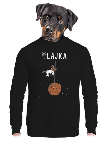 Vlajka unisex mikina bez kapuce Black