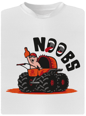 Monster kočárek dětské sportovní tričko White