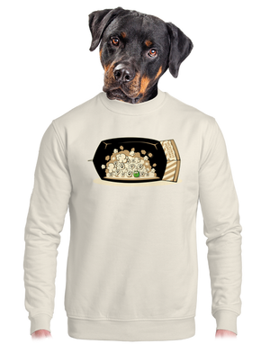 unisex mikina bez kapuce