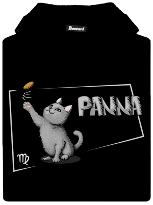 Kočičí horoskop: Panna dětská mikina klokanka Black