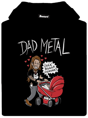 Dad metal dámská mikina klokanka Black