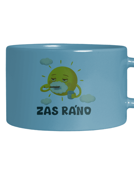 Zas ráno hrnek makronka Blue Macaron