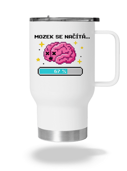 Mozek se načítá termohrnek White