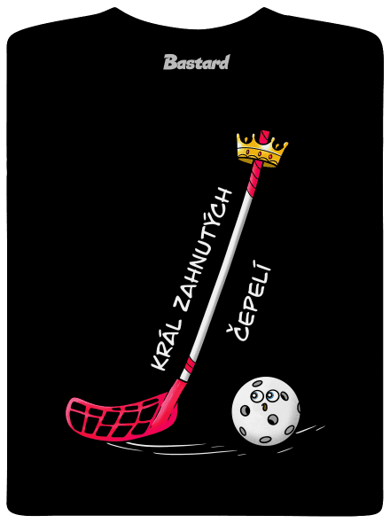 Král zahnutých čepelí - florbal pánské dlouhý rukáv Black