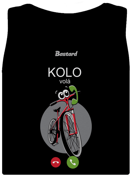 Kolo volá dámské tílko klasické Black