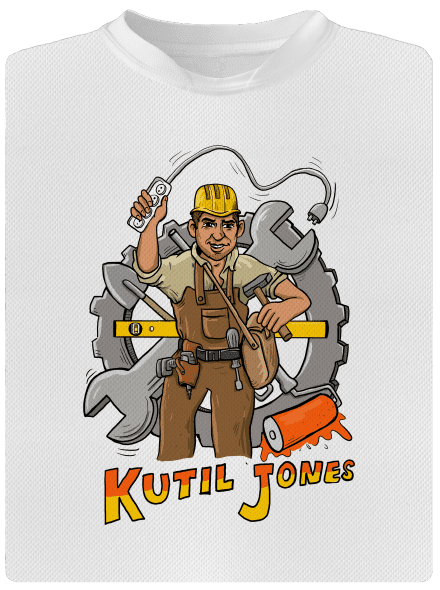 Kutil Jones pánské sportovní tričko White