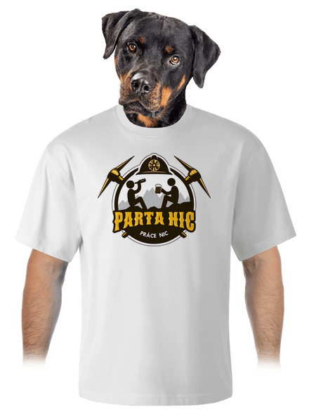 Parta hic unisex tričko oversized White