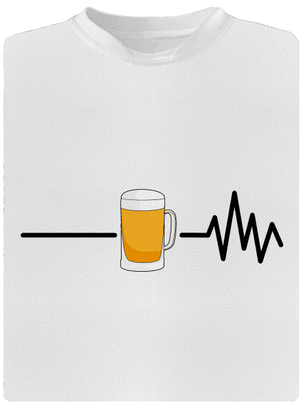 Beer help pánské sportovní tričko White