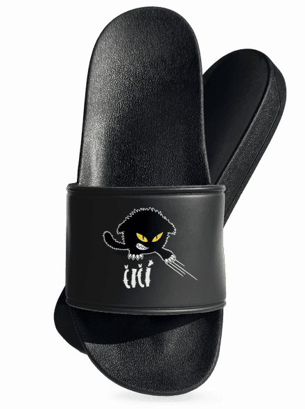 Čičina pantofle Black