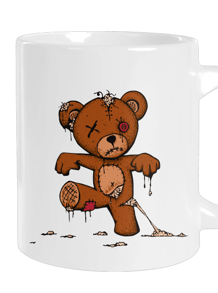 Zombie teddy velký hrnek White