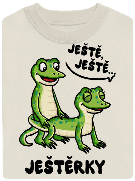 Ještě, ještě unisex mikina bez kapuce Off White