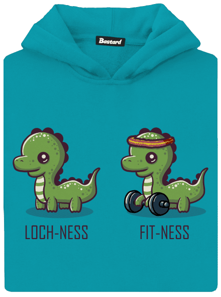Fit-ness dětská mikina klokanka Hawaiian Blue