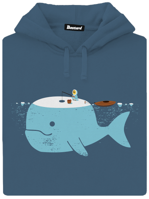 Rybaření  dámská mikina klokanka Denim