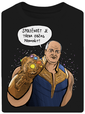 Prymulos unisex tričko oversized Black