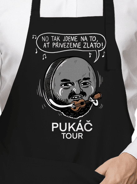 Pukáč tour zástěra Black
