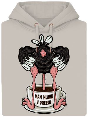 Mám hlavu v pressu unisex mikina premium Pastel Macchiato