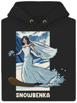 Snowbenec a snowbenka unisex mikina premium Dark Black