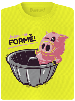 Ve formě dámské sportovní tričko Neon Yellow