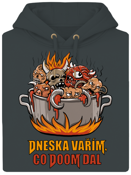 Co Doom dal unisex mikina premium Charcoal