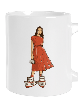 Lodičky velký hrnek White