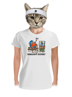 Hokejový expert dámské sportovní tričko White