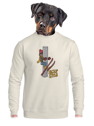 unisex mikina bez kapuce